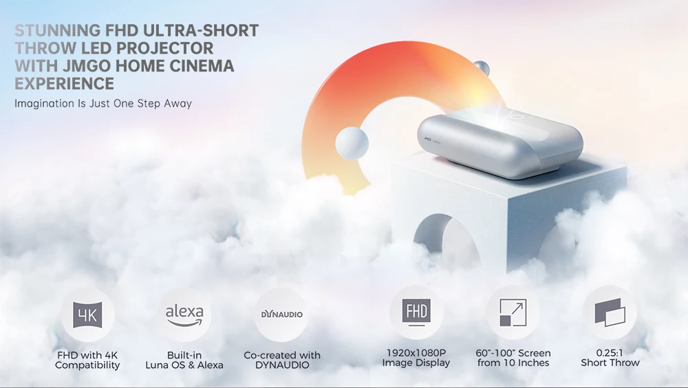 Проектор Jmgo O1s проектор 1080p Full Hd UST большой экран Умный домашний кинотеатр Dvd видео