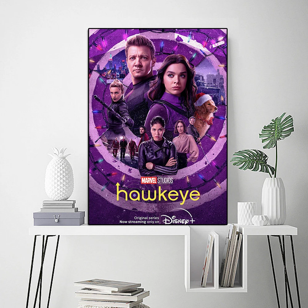 

Marvel Hawkeye TV Series Art Poster And Print Avengers Superhero Movie Canvas Painting Wall Art Living Room Home Decoration Gift