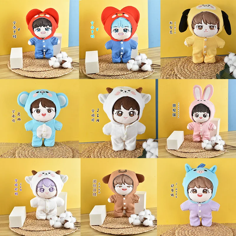 Новый BT21 22 см аниме Kawaii Tata Cooky мультфильм ползание костюм Chimmy Koya комбинезон