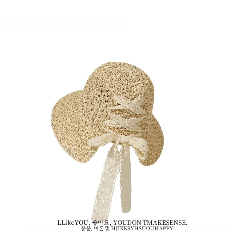 Шляпа Соломенная женская с широкими полями шляпа от солнца в стиле Хепберн