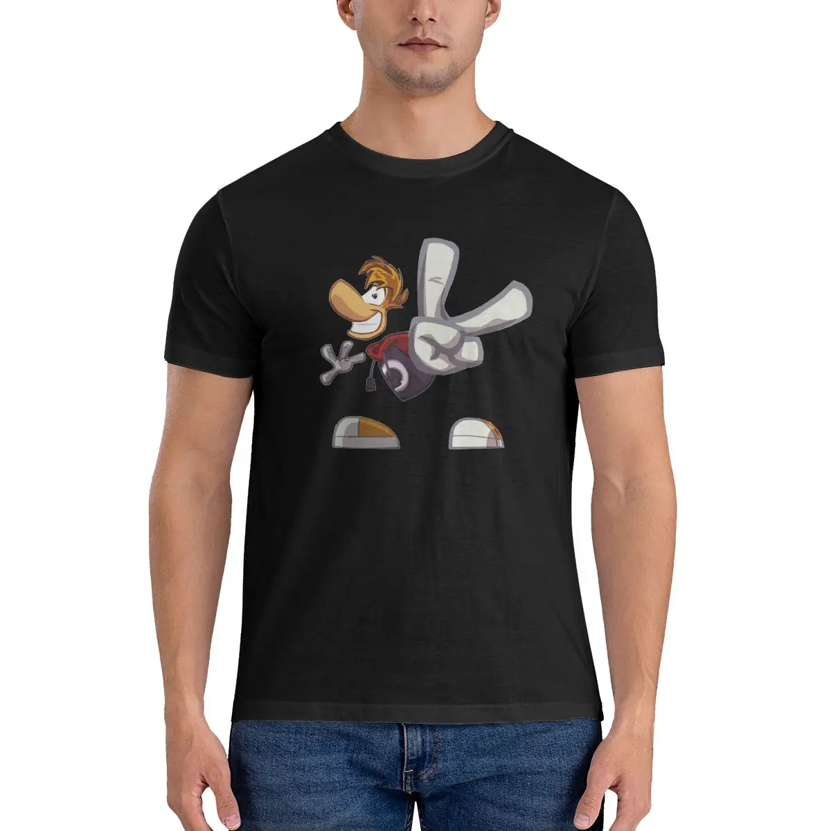 

Rayman Fashion T Shirt Printed Cotton Men's T-Shirt Men Tops Funny Short Sleeve Tee