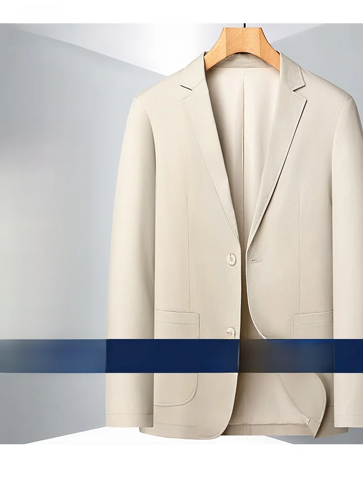 Осень 2024 повседневный костюм из 00% хлопка мужской деловой для папы среднего