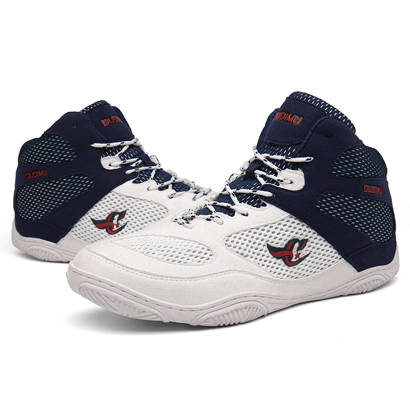 New Unisex Wrestling Shoes Adults Teenagers Professional Training Competition Shoes Boxing Shoes Breathable Anti-Skid 33-47#