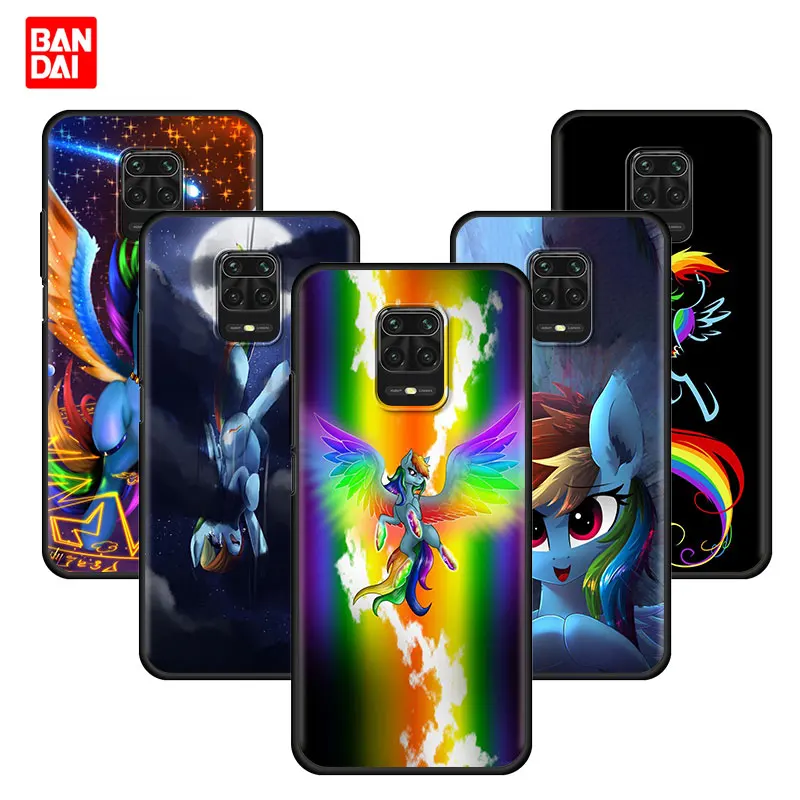 

Cover Case for Xiaomi Redmi Note 7 8 9 9s 10 11 8T 11T Pro Plus 5G 4G Soft Fashion Style Cartoon Little Pony Rainbow Dash