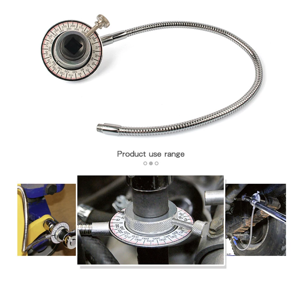 

1/2inch 12.5mm Drive Torque Angle Gauge Chrome-vanadium Steel 360° Adjustable Torsiometer Meter Professional Measure Tool