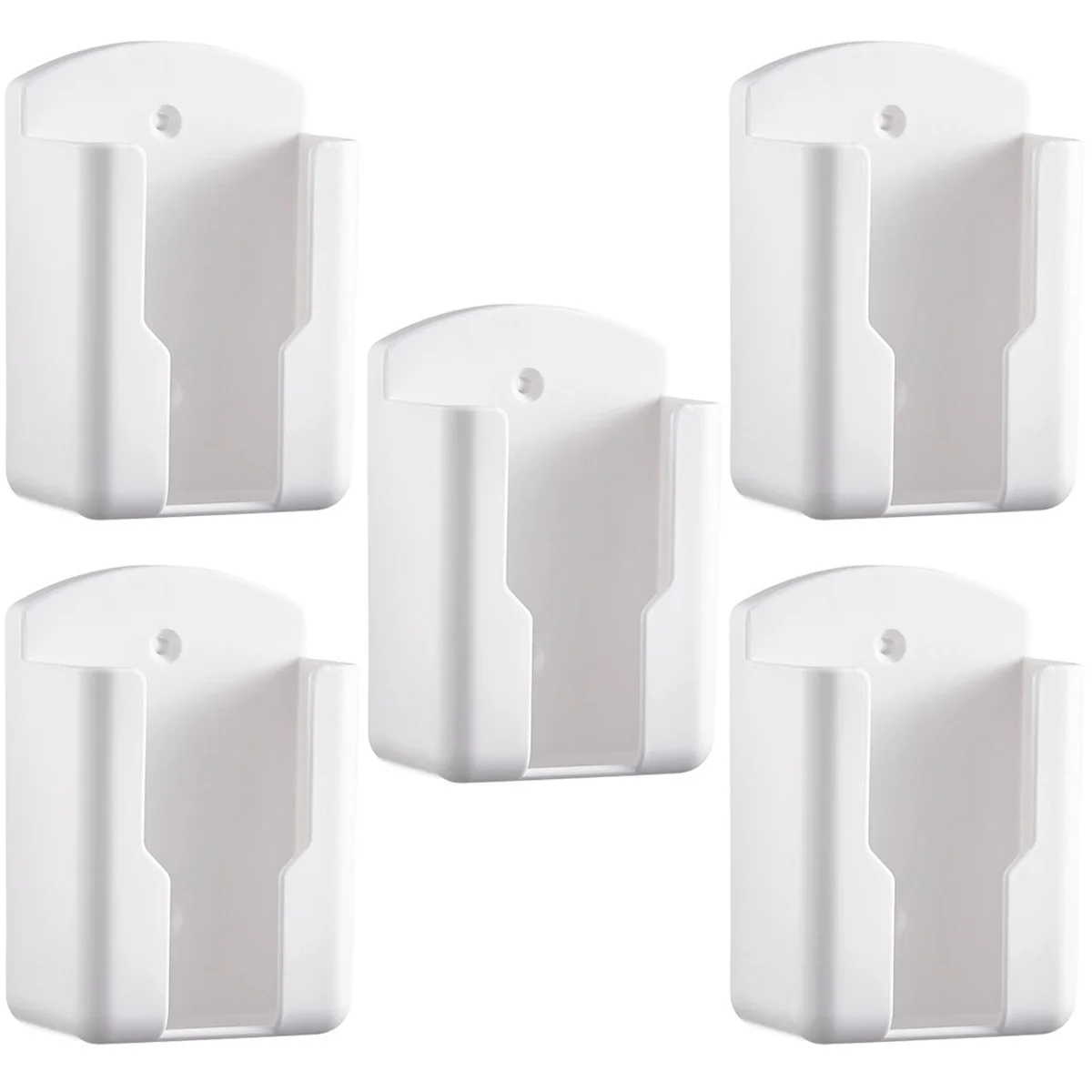 

Set 5 Controller Holder Light Switch Organizer Hooks Bedside Wall Mount Remote Stand Storage Box