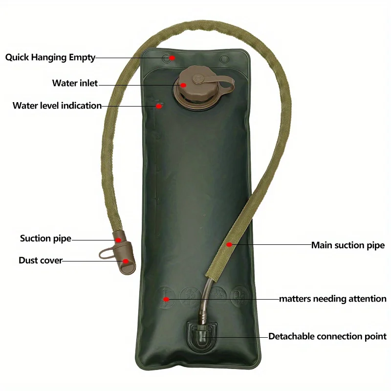 1 шт. рюкзак для гидратации 2 5 л вместительная сумка воды емкость бега велоспорта
