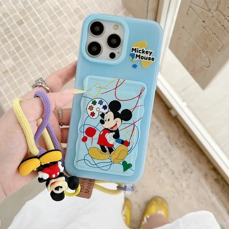 Мягкий ТПУ чехол-кошелек для iPhone 15 Pro 14 13 Max