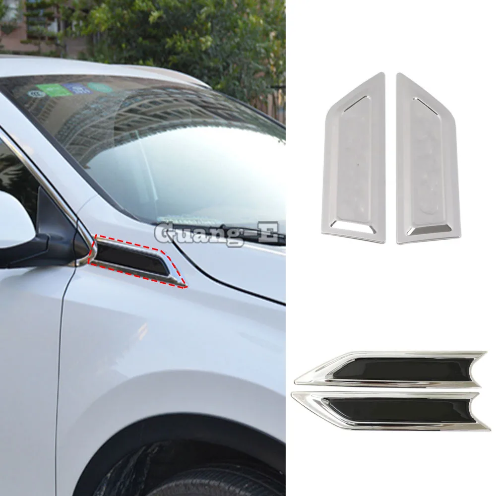 

Car Fender Body Head Side Light Lamp Frame Stick ABS Chrome Cover Trim Panel 2pcs For Honda CRV CR-V 2017 2018 2019 2020 2021