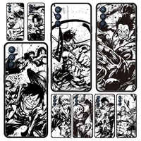 one piece painting art phone case for realme 8 7 6 pro c21 c3 c11 shell oppo a53 a52 a9 a54 a15 a95 reno7 se reno6 pro 5g cover