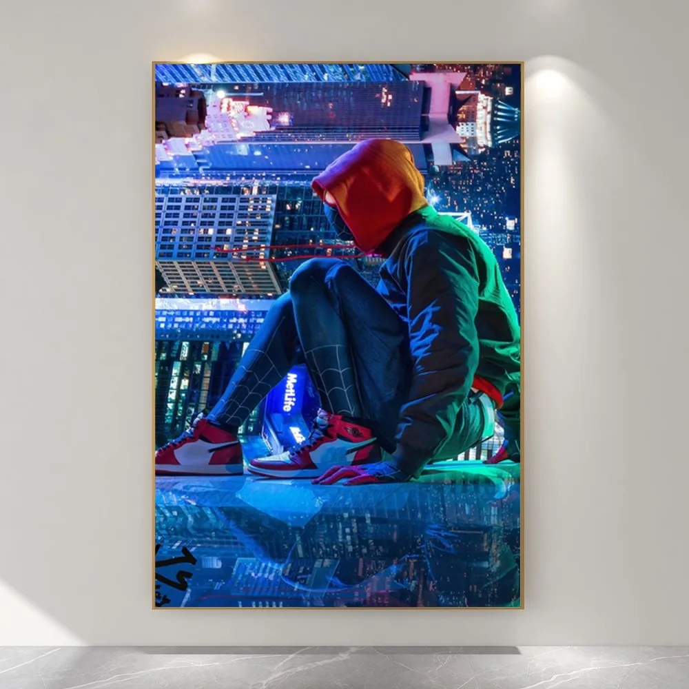 Мстители Майлз Моралес Человек-Паук фильм постер печать на бумаге дома спальня