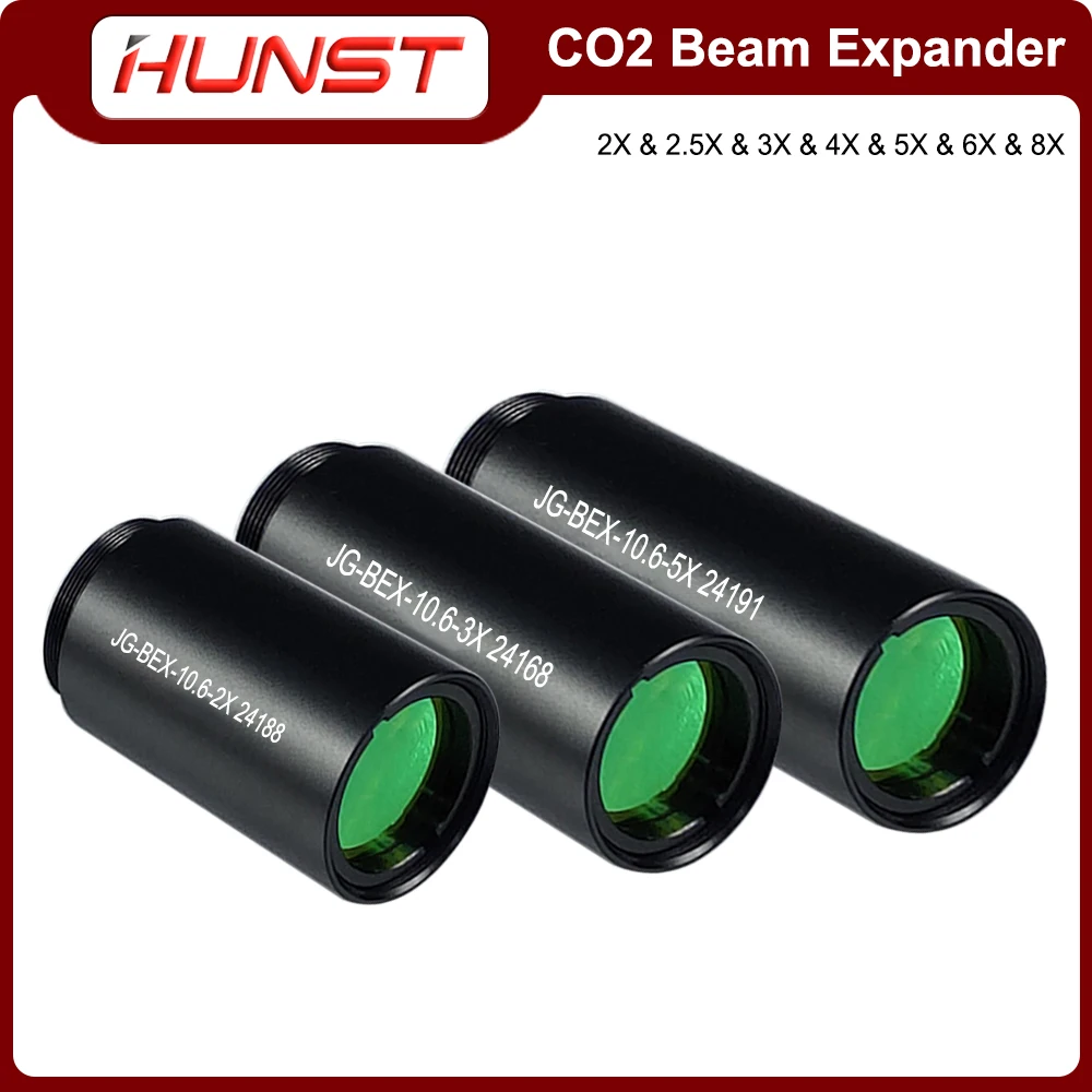 Hunst CO2 Laser Beam Expander 2X 2.5X 3X 4X Expansion Ratio M22*0.75 Lense Optics For CO2 10600nm Laser Marking Machine