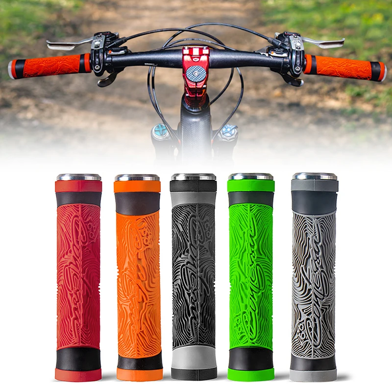 

Silicone Bicycle Handlebar Cover Antislip Shock Absorption Ligthweight Ergonomic Soft Universal Grip for Mountain Bike YS-BUY