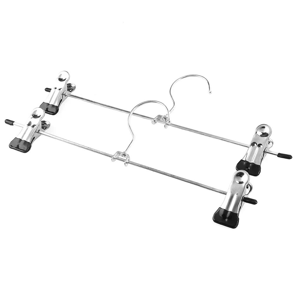 

10 Pcs Metal Coat Hanger Practical Non-Slip Clothing Simple Clothes Clips Child