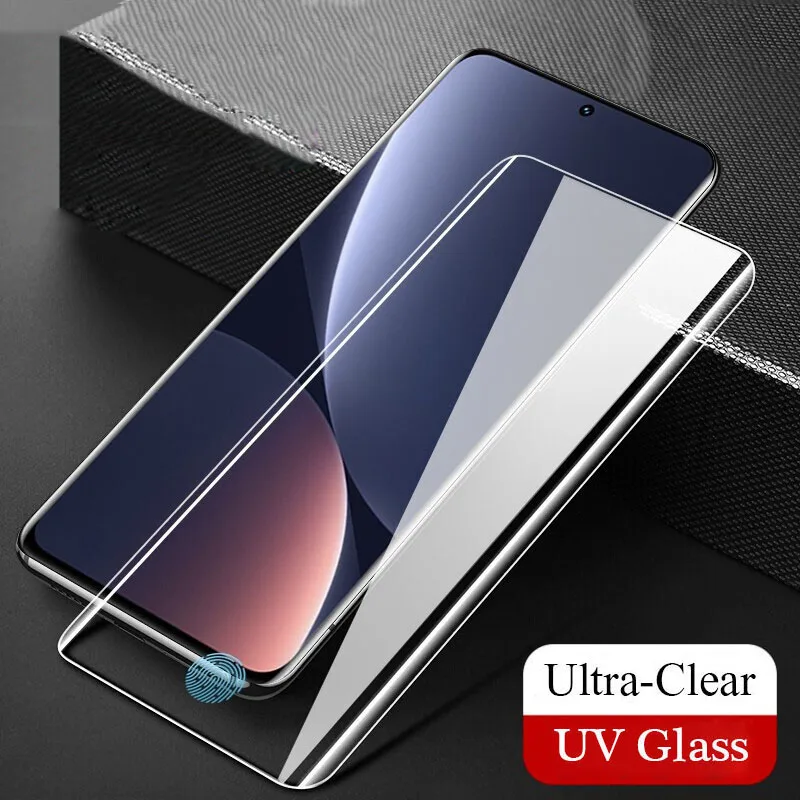 3D מלא דבק כיסוי UV זכוכית מסך מגן עבור Xiaomi Mi 12 פרו 12X מזג זכוכית עבור Mi12 פרו Mi12X אנטי כחול מט UV סרט