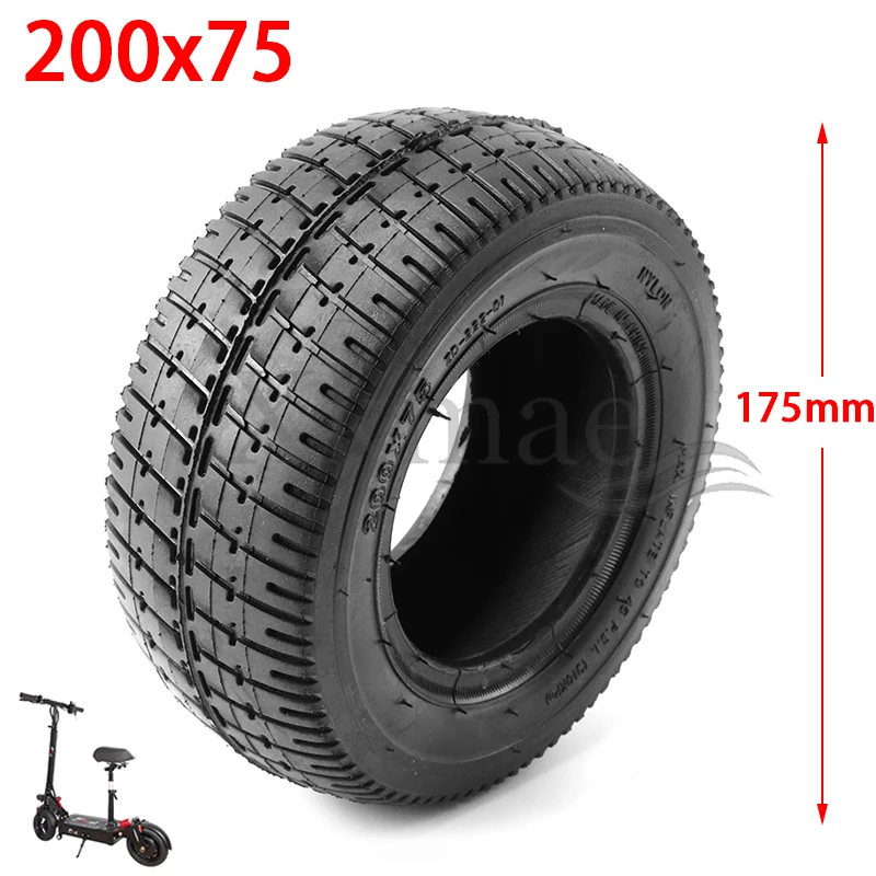 

200x75 Pneumatic Tire 8 Inch Thicked Widened Wear Resistant Tyre for Electric Scooter and Go Kart Parts