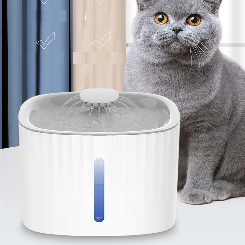 

Cat Water Fountain Auto Filter USB Electric Mute Drinker Bowl Recirculate Filtring Feeder for Cats Dog Pet Drinking Dispenser