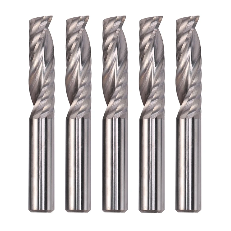 

5Pcs Up Down Cut 6MM Spiral Solid Carbide CNC Router Endmill Compression Wood Tungsten End Milling Cutter Tool Bit