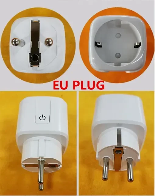 

Smart Plug EU Brazil Israel Adaptor Wireless Remote Voice Control Power Monitor Outlet Timer Socket for Alexa Google Home