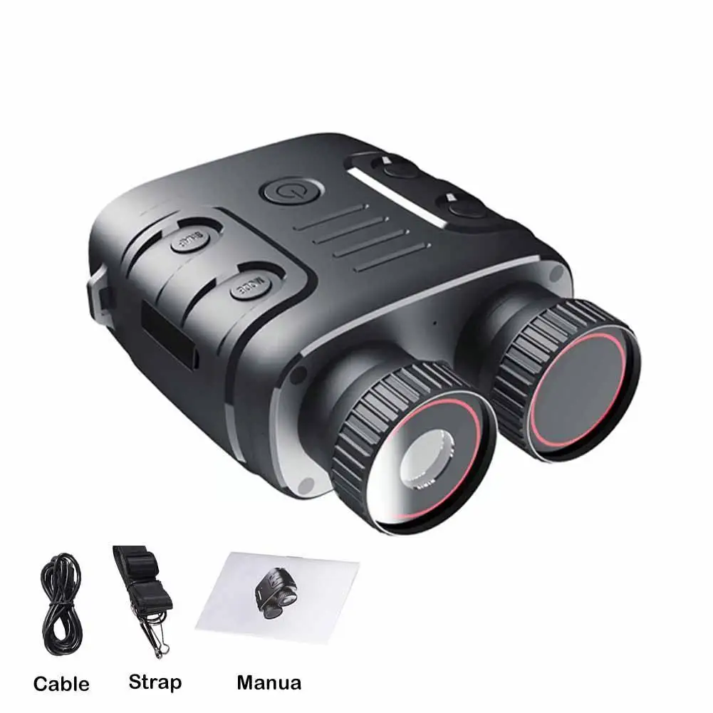 

1080p Binoculars Infrared Night Goggles 5x Digital Zoom 2.4 Inch Large Display For Hunting Camping Travel W9h1