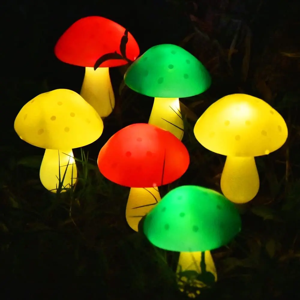 

Pathway Landscape Yard Easter Halloween Xmas Sunlight Solar Mushroom Light Garden Outdoor Decor 8 Modes Waterproof Mushroom Lamp