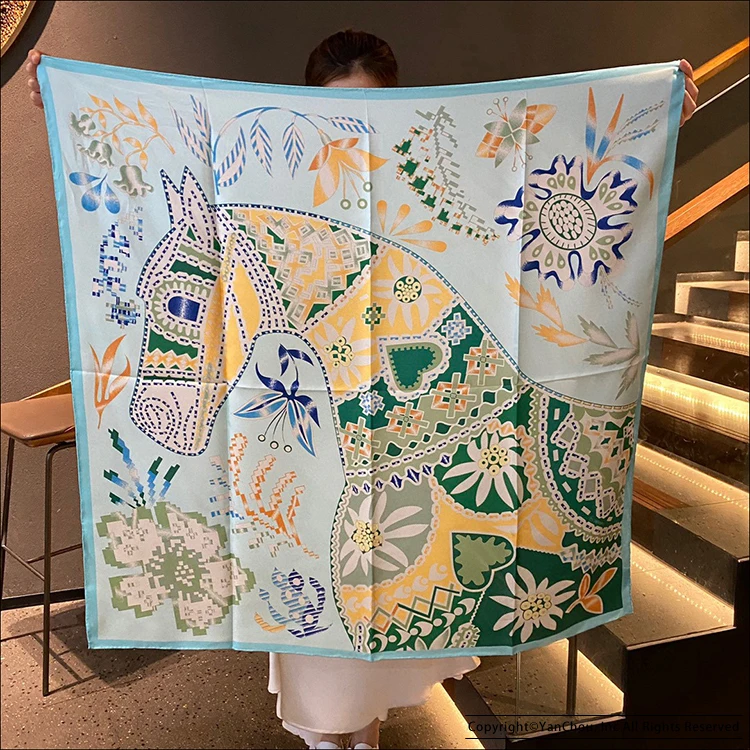 

Шарф Тутовый 90 мм, 14 Момми, шаль из саржевого шелка, квадратный женский аксессуар для сумки, бандана с закатанными краями