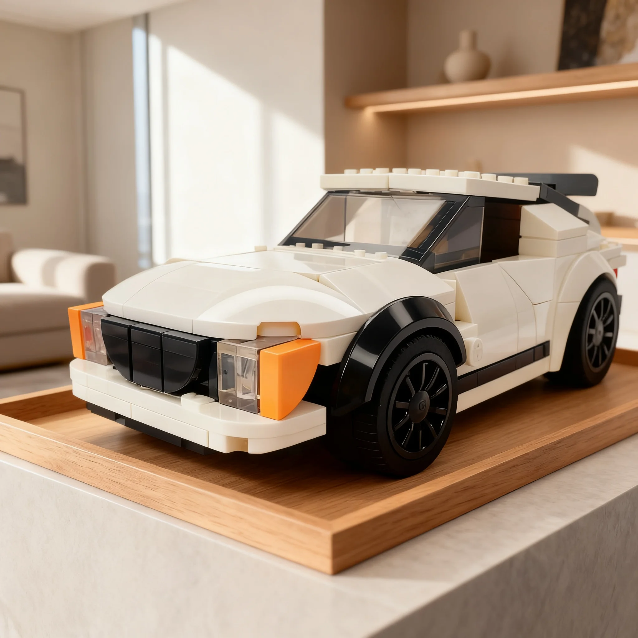 Фото 205 деталей MOC City Champions Saab 900 Turbo, модель из строительных блоков, игрушка, архитектурный набор, рождественский подарок, коллекция, творческое образование, 3D. №1