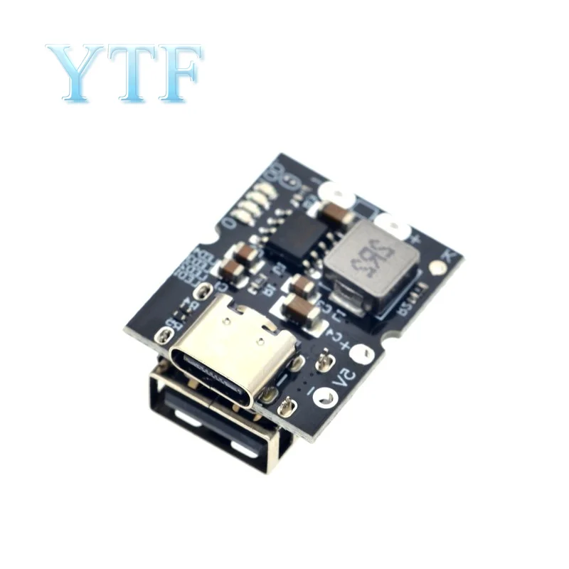

Type-C USB 5V 2A Boost Converter Step-Up Power Module Lithium Battery Charging Protection Board LED Display USB For DIY Charger