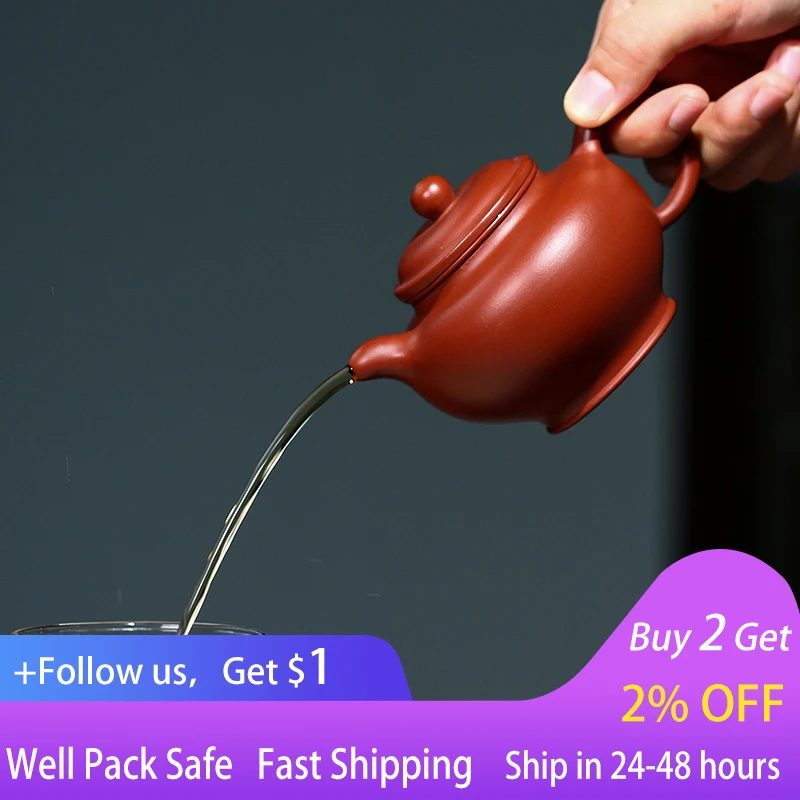 

China's Yixing Zisha Teapot Is Only Raw Ore Dahongpao Famous Handmade 180ml Capacity Kung Fu Teapot Chinese Tea Set