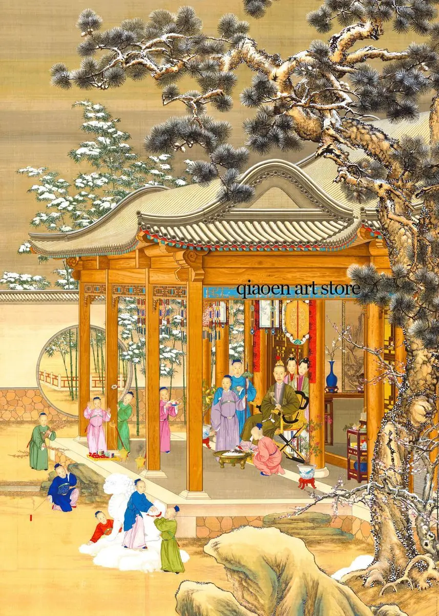 

Китайская живопись на холсте "Императорский портрет"