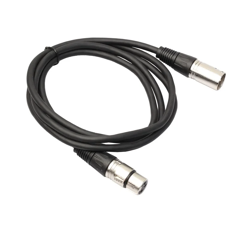 

3 Pin XLR Male To Female Microphone Cable Guitar Mixer Speaker Patch Panel for Powered Speaker Amplifier Mixer 1M