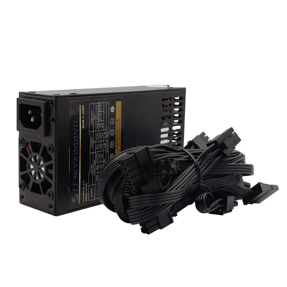 New Full Mod 350W PSU For ATX 12V Supporting GPU FLEX NAS Small 1U 350W Power Supply 110V 220V