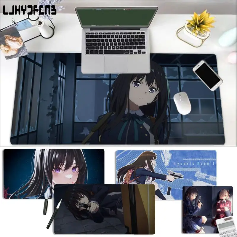 

Модный прочный резиновый коврик для мыши Inoue Takina Lycoris Recoil Anime, размер для модели CS GO PUBG