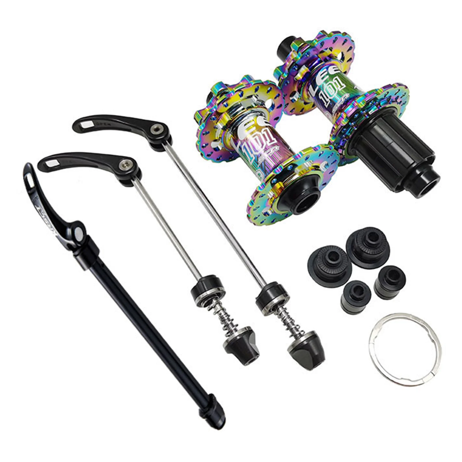 

Hub Mountain Bike Hub 28T Ratchet Full Teeth Aluminum Alloy Barrel Shaft Easily Mounted Front Hub High-strength