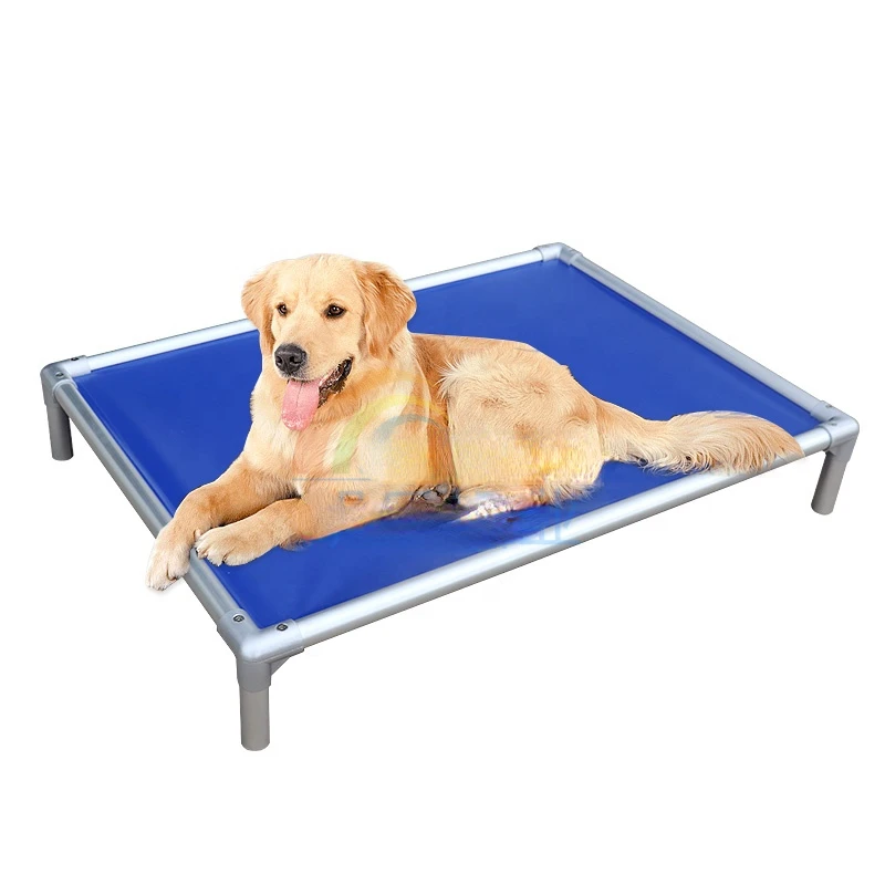 

factory supply Colorful aluminum alloy Pet Dog Bed with different fabrics