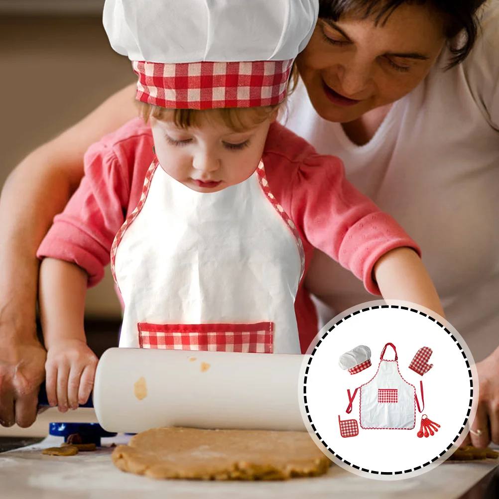 

Hat Accessories Kids Cooking Apron Toddler Aprons Child Kitchen Supplies Chef Children Cotton