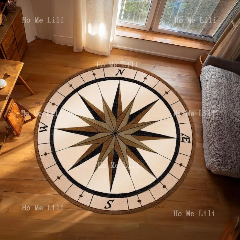 

Морской компас круглый ковёр