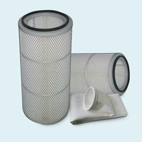 shot blasting machine dust collector waterproof and oil resistant 350 660 filter cartridges