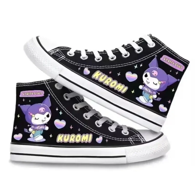 y Kawaii Kuromi damskie wysokie płócienne buty Anime Cartoon moda wykwintny styl INS dobrze wyglądające studenckie w stylu casual