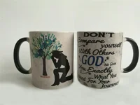 Jesus Mug Don't Compare Yourself With Others God Has Given you Exactly What You Need For Your Journey Color Changing Coffee Mugs