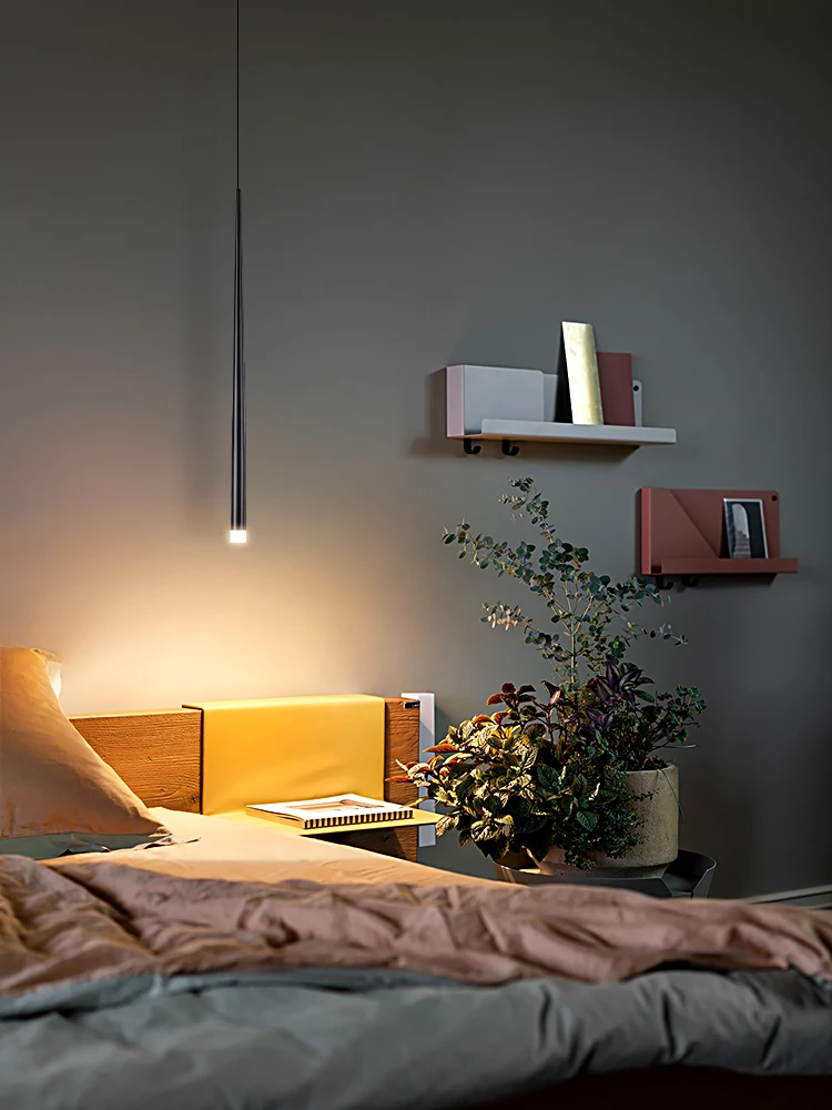 

Art Led Chandelier Pendant Lamp Light Room Decor Christmas Decoration Bedside minimalist Nordic long line personality creative