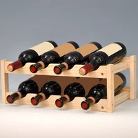 wood household wine rack classical 8 bottle wine holder mount wooden wine bottle storage rack bar display shelf drinking holder