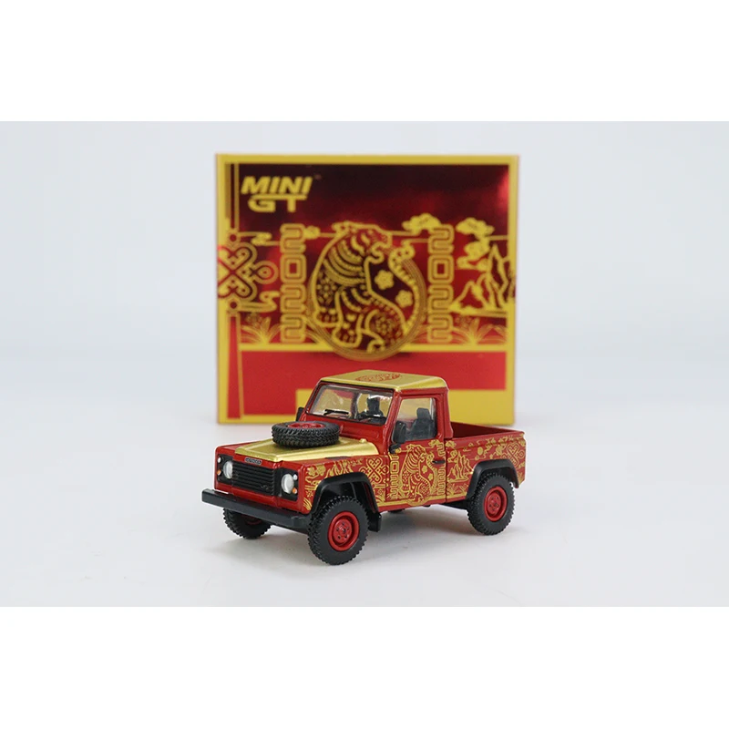 

Мини GT 1/64 Land Rover Defender 90 Пикап новый год литая модель автомобиля