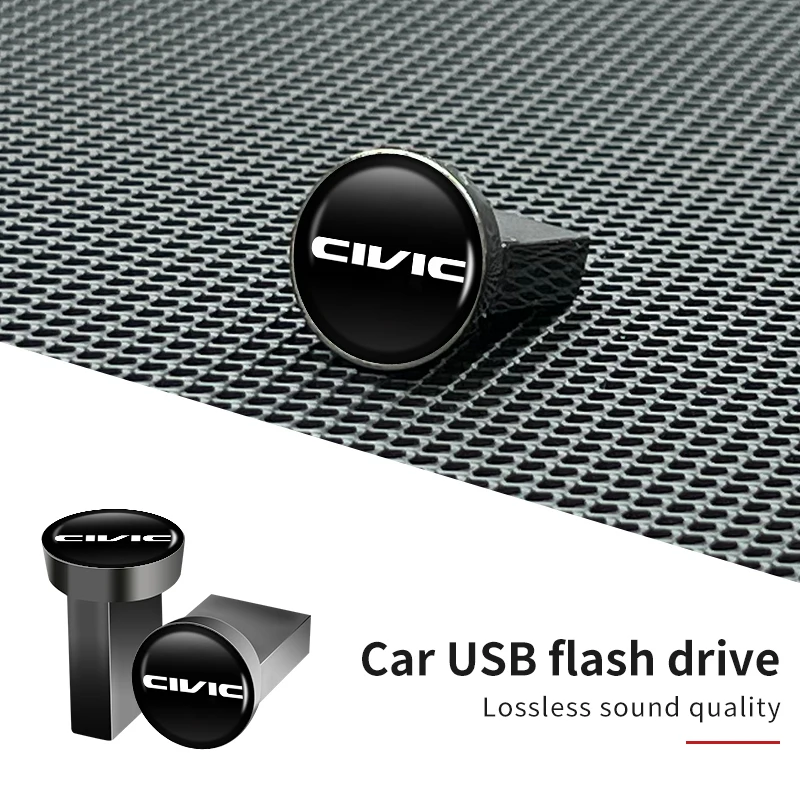 Car USB Flash Drive Memory Stick For Honda Civic Accord Fit Jazz CRV BRV HRV Insight Pilot Passport TYPE-R Legend Stream