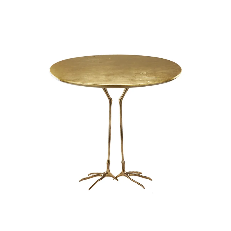 

Stainless Steel Chicken Feet Bracket Side Table Living Room Coffee Table High-End Art Corner Table
