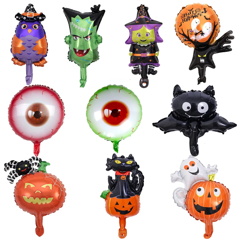 

10 шт., фольгированные мини-шары на Хэллоуин