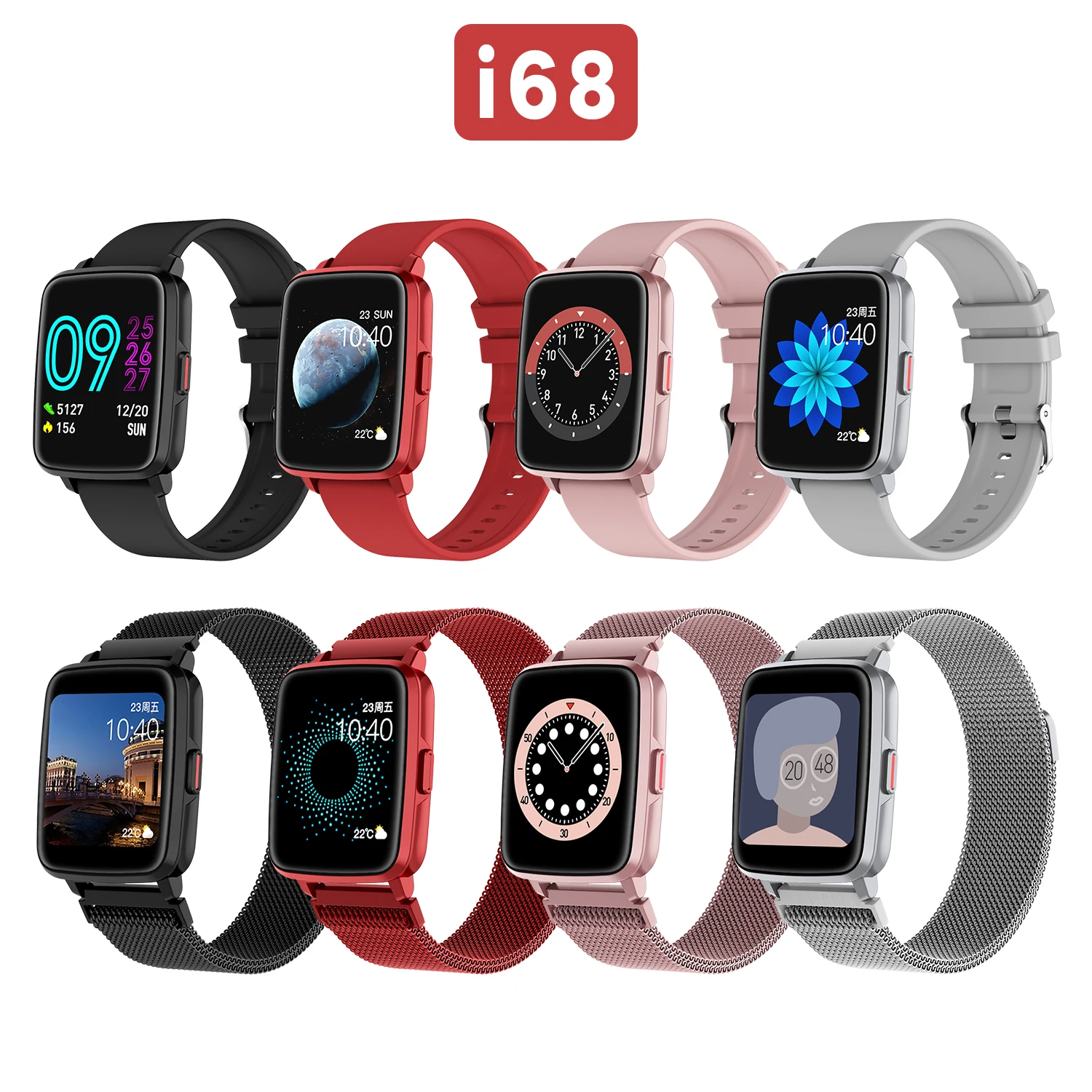 2022 Smart watch Men 1.4 Inch waterproof Full Touch Multi-Sport Mode watch Fitbit Smart Watch Women Heart Rate Monitor for IOS images - 6