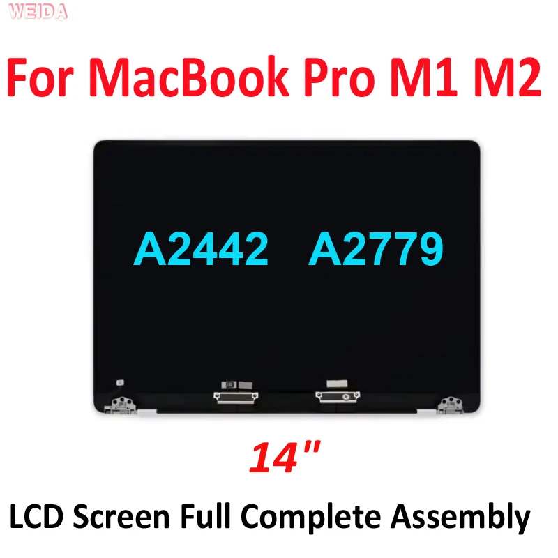 14-дюймовый ЖК-экран для MacBook Pro M1 M2 A2442 A2779 полная сборка с задней крышкой