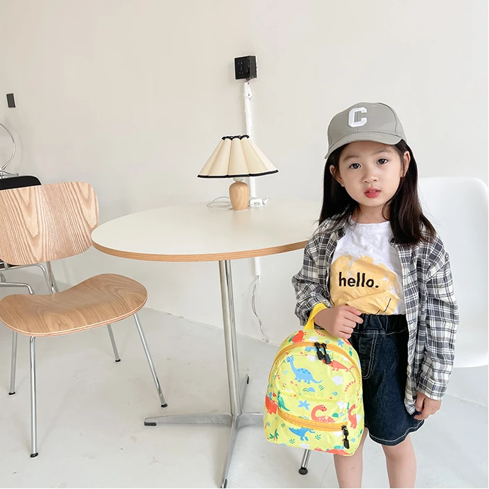 

Student Dinosaur Backpack Cute Cartoon Kids SchoolBags Trendy Waterproof Backpack Waterproof Kindergarten Primary School Bookbag