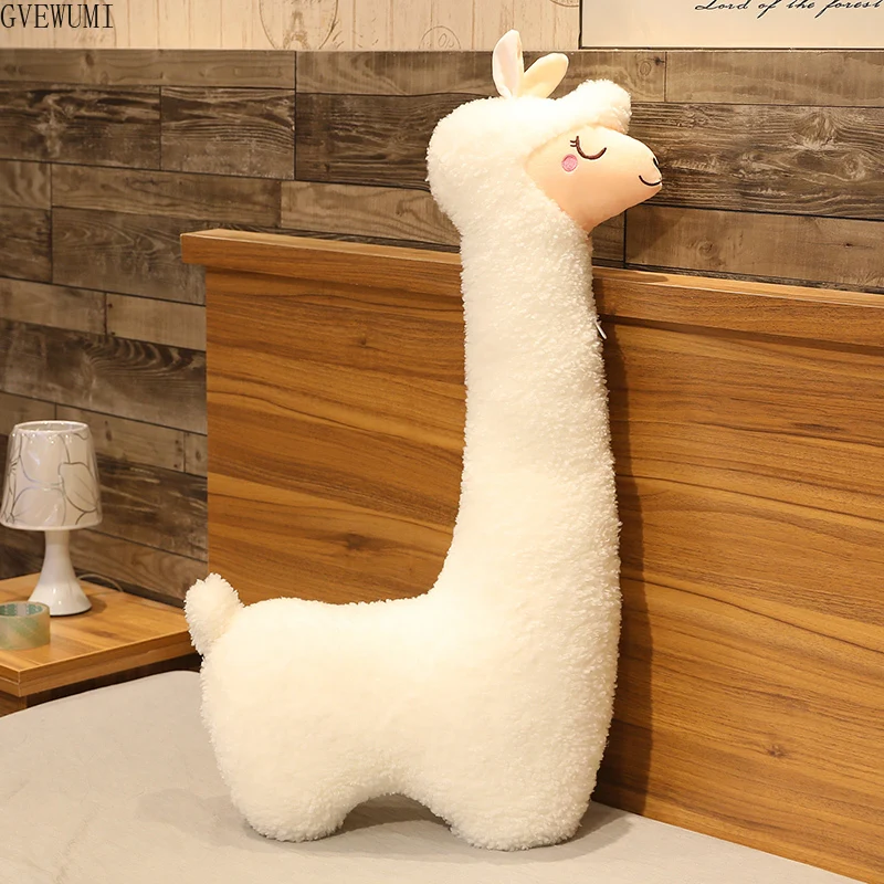 

Pillow Children's Home Pillow Birthday Gift Creative Plush Alpaca Toys 75-130CM Cute Large Soft Alpaca Stuffed Animal Plush Toy